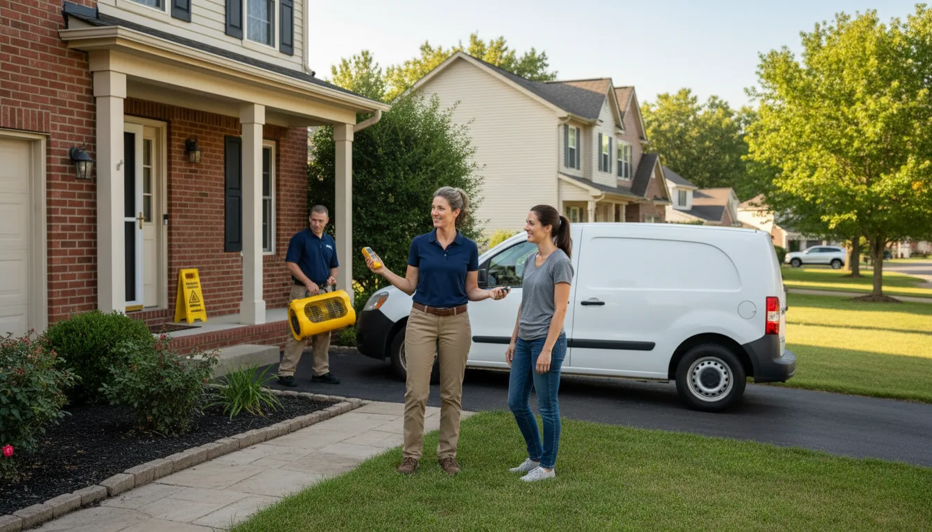 Water restoration image for Water Damage & Restoration Services in Purcell, OK